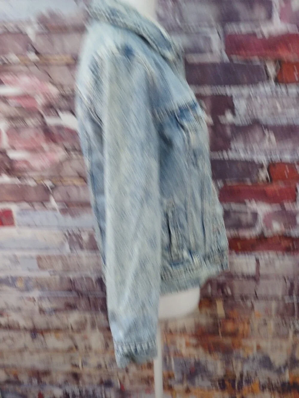 Old Navy Distressed Light Wash Denim Jacket
